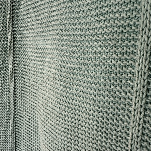 Vintage Old Navy Women’s XL Blue Green Chunky Knit Long Sweater Y2K Ribbed - Picture 5 of 9